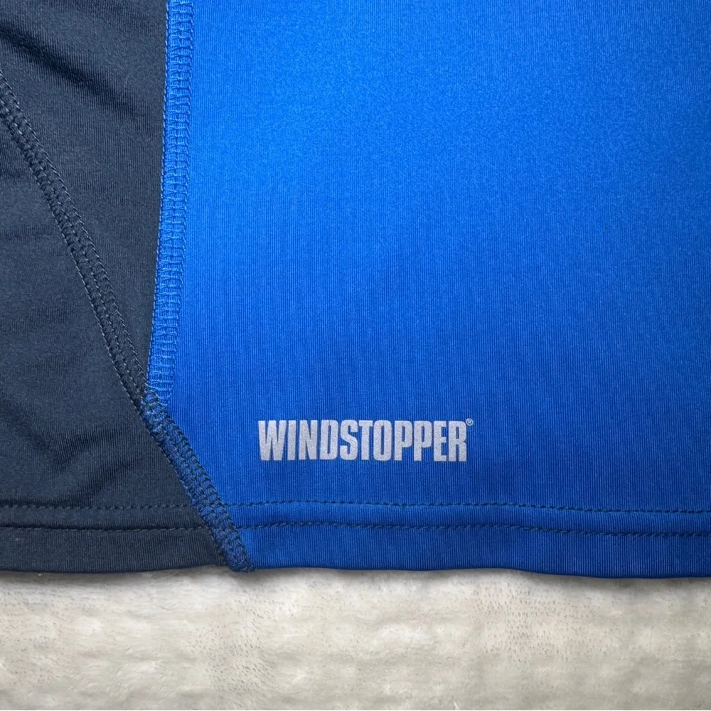 Cabelas‎ XPG Windstopper Mens Large Blue Quarter Zip Performance Pullover Top